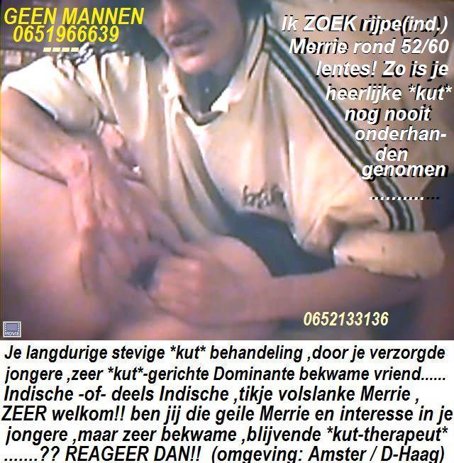 Ben jij MILF ? rijpe merrie??ongeveer 45 / 55 ? in tussen D-Haag / Ams