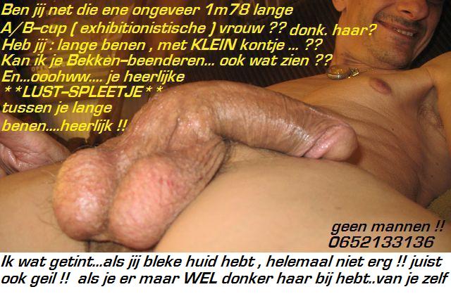 Ben jij geile lange A/B-cup slavin ?? Ik 1m80 exoot zoek jou !!