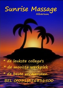 Sunrise is op zoek naar positief ingestelde masseuses. . .