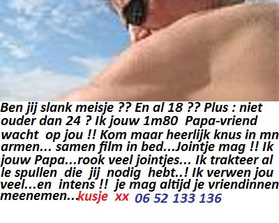 Ben jij slank meisje ?? En zin in je knusse mooie 1m80 Papa-vriend....