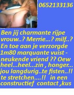 Ben jij charmante ( getinte ) rijpe merrie...milf....?? Hier je FISTER