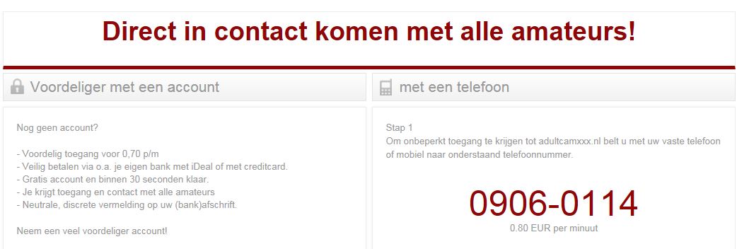 Afspraak maken, webcammen of telefoongesprek met Nina? 