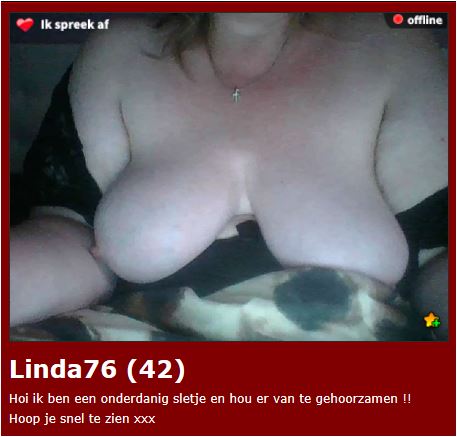 linda76 (42) ben onderdanig sletje en hou er van te gehoorzamen       