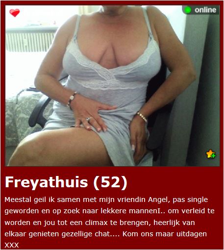 Vanavond een afspraak met Freya?