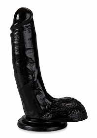 Slim 7" Dildo with Suction Cup Black kopen voor 19,95 bij PeeJayT