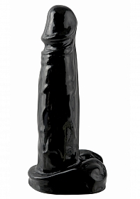 Slim 7" Dildo with Suction Cup Black kopen voor 19,95 bij PeeJayT