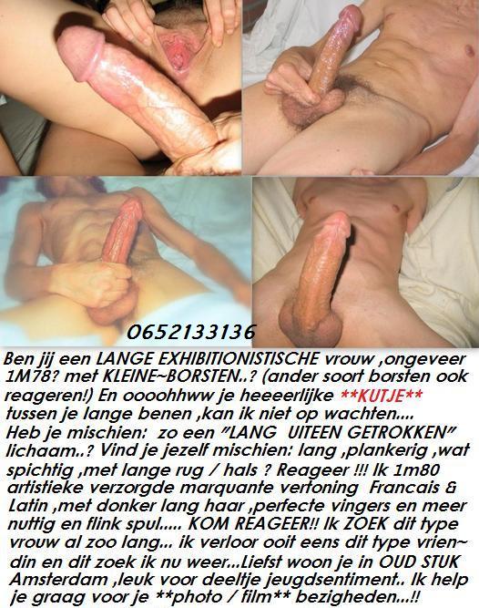 Ben jij lange vrouw ,met KLEINE BORSTEN ?? Ik 1m80 caramel & marqu