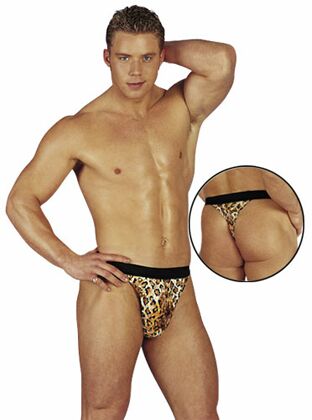 Heren Leopard String