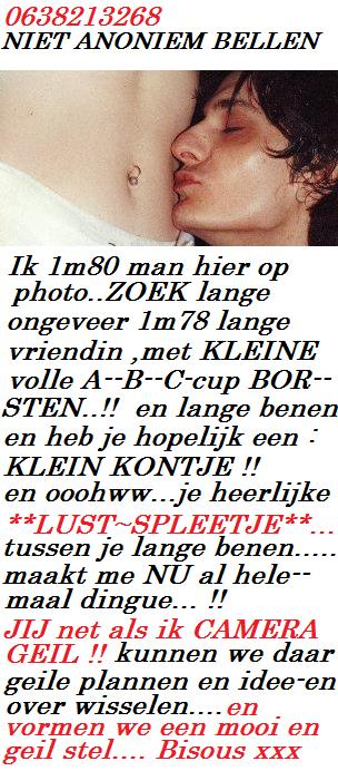 Ben jij LANGE--A / B--cup VROUW??omg:Amsterdam ( jij minimaal 18 jaar 