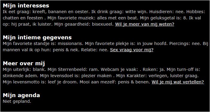 Zin in een geil telefoongesprek of Webcamsex Cockorange?              