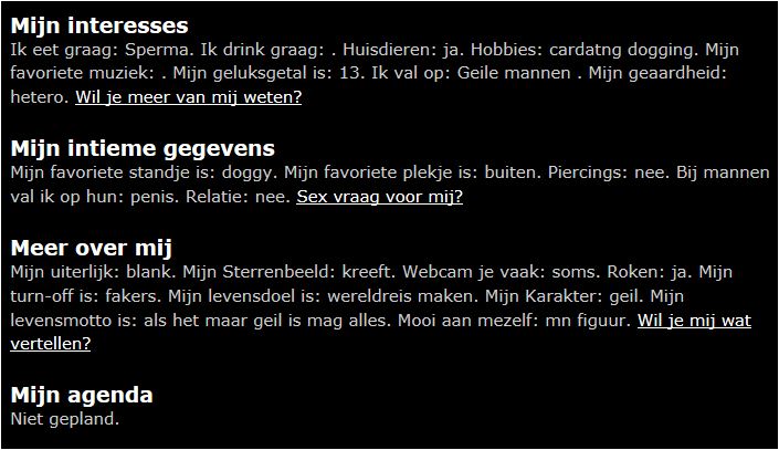 Geile cardate, buitensex of gewone date (Groningen)