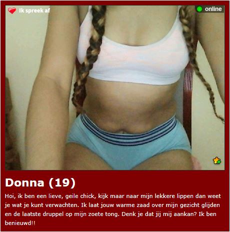 Afspraak maken met Donna (19) ?                                       