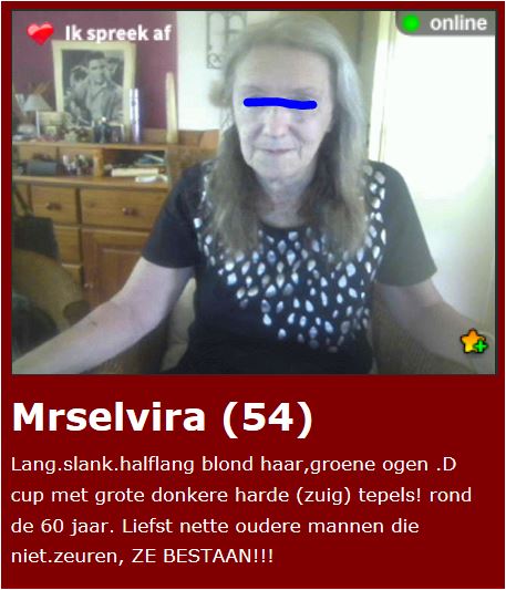 Mrselvira (54) uit Eindhoven