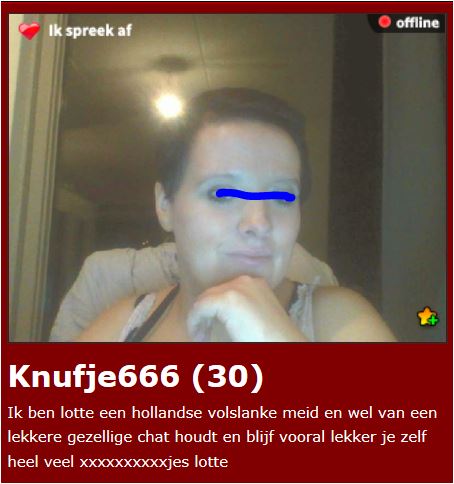 Lotte (30) houdt van lekkere gezellige chat en ……doggystyle.