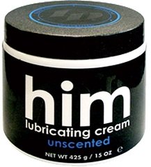 Glijmiddel oliebasis  ID HIM Unscented Lubricating Cream 15 oz