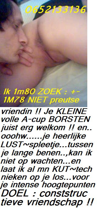 Ik 1m80 getint ZOEK : lange slavin ,steil haar en KLEINE volle A-cup..